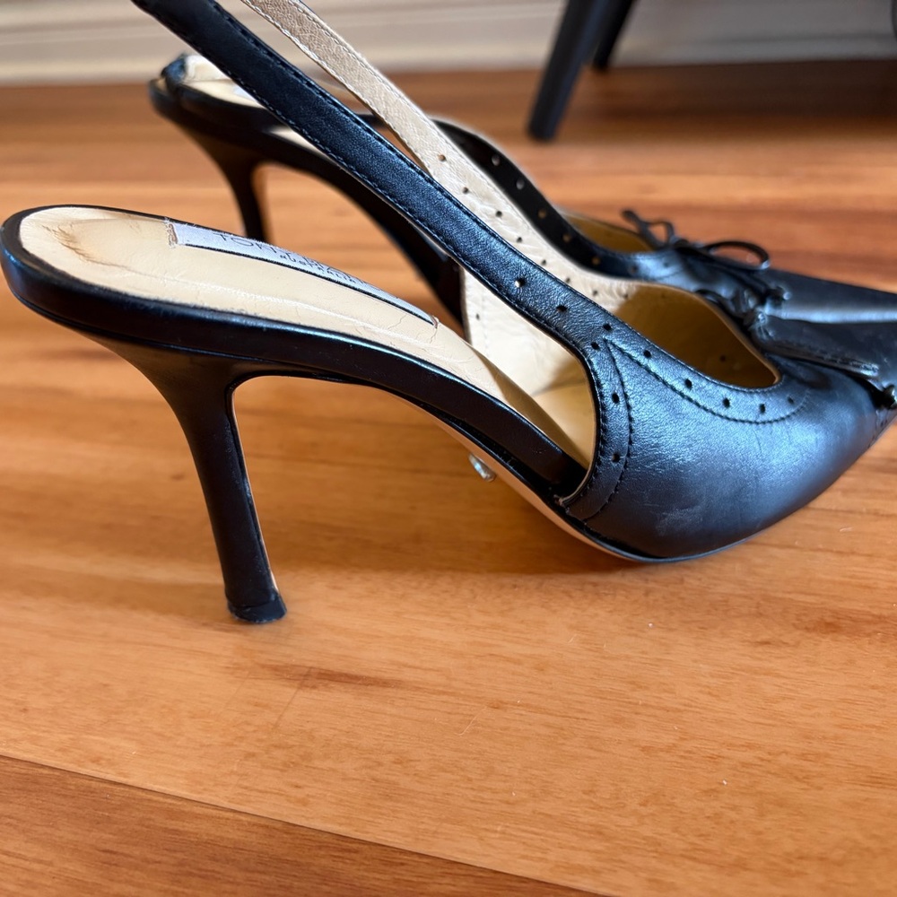 Black Tony Bianca sling back heel - Picture 2 of 4